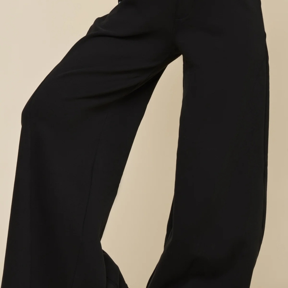 POPFLEX Black Wide-Leg Pants - Picture 3 of 6